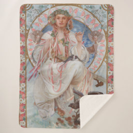 ジョセフィーヌクレーンブラッドリーアスラヴィアバイアルフォンスミュシャ シェルパブランケット