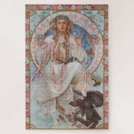 ジョセフィーヌクレーンブラッドリーアスラヴィアバイアルフォンスミュシャ ジグソーパズル