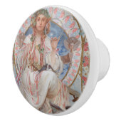 ジョセフィーヌクレーンブラッドリーアスラヴィアバイアルフォンスミュシャ セラミックノブ (右)