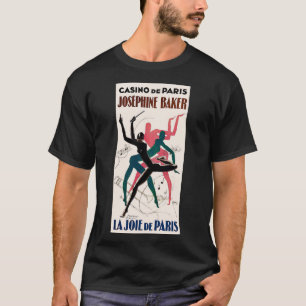 ジョセフィーヌ・ベイカーのアートデコのポスター。 Tシャツ