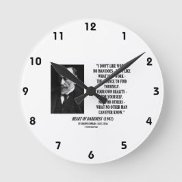 ジョセフコンラッドワークチャンスオアリアリティ引用文 ラウンド壁時計