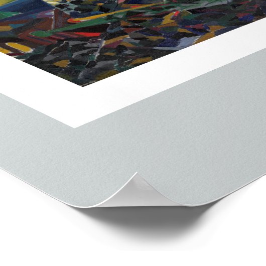 ジョセフステラ – コニーアイランド,マルディグラ ポスター (角)