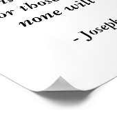 ジョセフダンニンガー引用文ポスターby SRF ポスター (角)