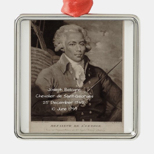 ジョセフボローニュシュヴァリエドゥサンジョルジュ メタルオーナメント (正面)