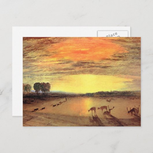 ジョセフマロットターナーペトワースパーク ポストカード (正面/裏面)