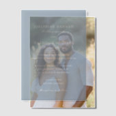 ジョセフ伝統的ィーン結婚ズ ベラム紙招待状 (オフセット (カップル))