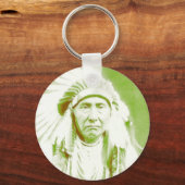 ジョセフ先住民アメリカのリーダー キーホルダー (正面)