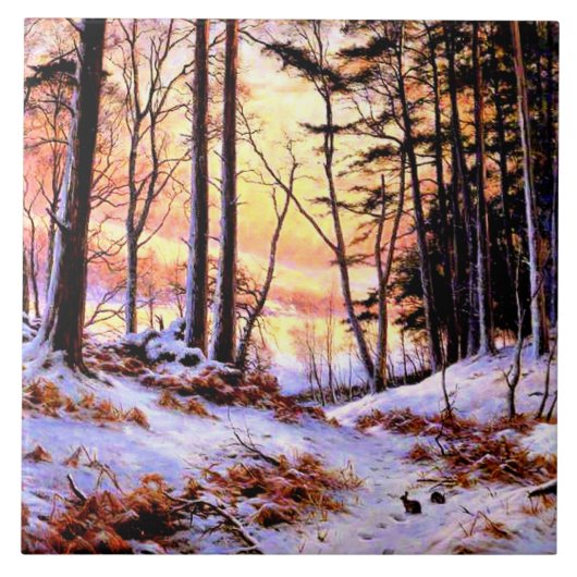 ジョセフ絵画・ファルカーソンの有名な残照。 タイル (正面)