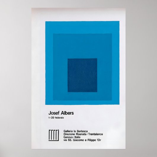 ジョセフ・アルバース抽象芸術展ポスター ポスター (正面)