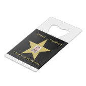 ジョセフ・カリロ – 究極の有名人ブラックアウト クレジットカード栓抜き (正面アングル)