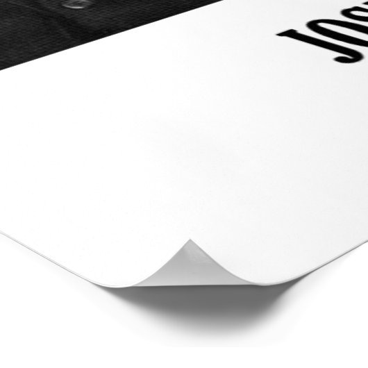 ジョセフ・コンラッドA男は働く現代引用文 ポスター (角)