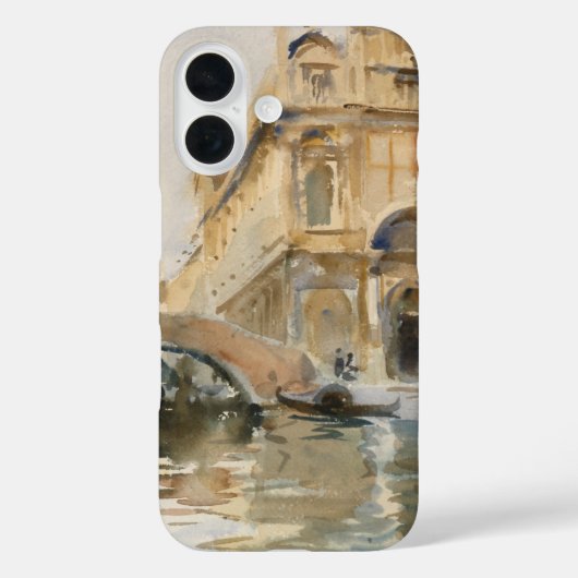 ジョセフ・ジョン・シンガー・サージェントによる『ヴェネツィアの乞食の川』 Case-Mate iPhoneケース (裏面)