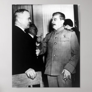 ジョセフ・スターリンとモロトフ – 第二次世界大戦 – 1945 ポスター