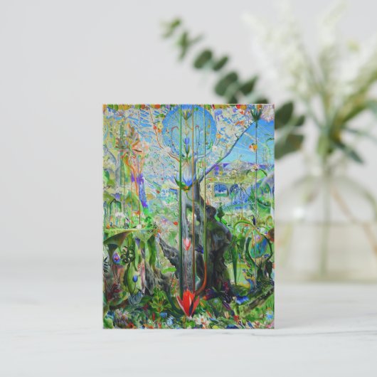 ジョセフ・ステラによる私の人生の木 ポストカード (スタンド正面)