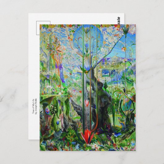 ジョセフ・ステラによる私の人生の木 ポストカード (正面/裏面)