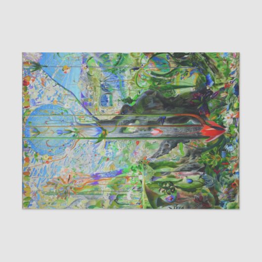 ジョセフ・ステラによる私の人生の木 薄葉紙 (正面)