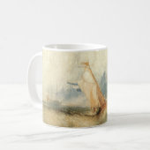 ジョセフ・ターナーによるヴィンテージの海洋船舶風景 コーヒーマグカップ (正面左)