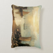 ジョセフ・ターナーによる蒸気を通して昇る太陽 アクセントクッション (裏面(縦))