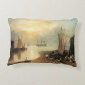 ジョセフ・ターナーによる蒸気を通して昇る太陽 アクセントクッション (裏面)