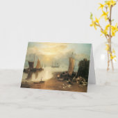 ジョセフ・ターナーによる蒸気を通して昇る太陽 カード (黄色い花)