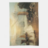 ジョセフ・ターナーによる蒸気を通して昇る太陽 キッチンタオル (縦)