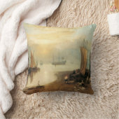 ジョセフ・ターナーによる蒸気を通して昇る太陽 クッション (ブランケット)