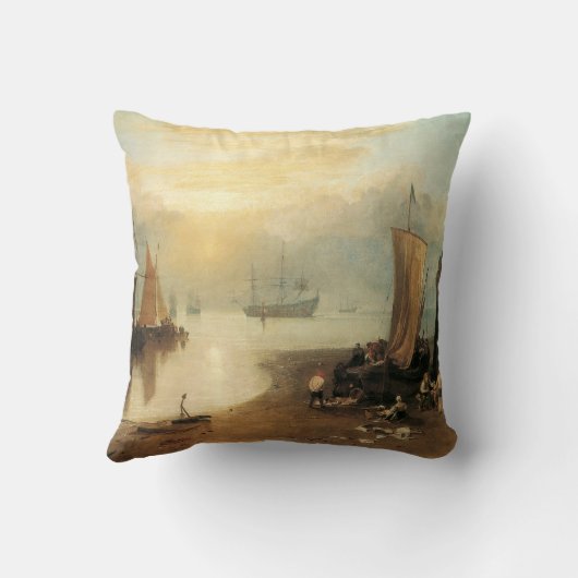 ジョセフ・ターナーによる蒸気を通して昇る太陽 クッション (裏面)