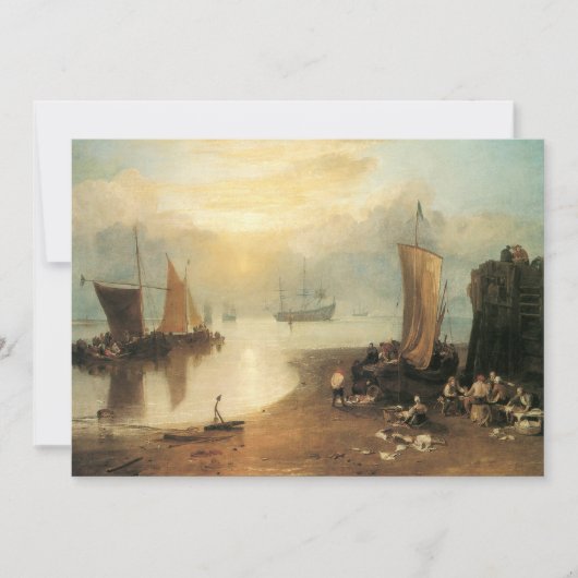 ジョセフ・ターナーによる蒸気を通して昇る太陽 招待状 (正面)