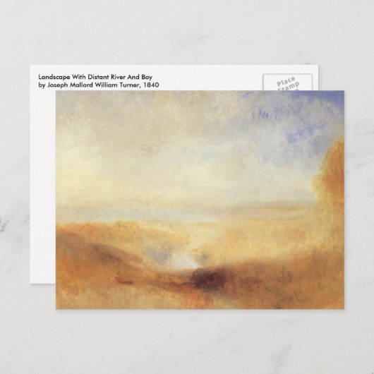 ジョセフ・ターナーによる遠江湾の風景 ポストカード (正面/裏面)