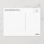 ジョセフ・ターナーによる遠江湾の風景 ポストカード (裏面)