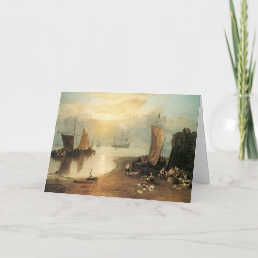 ジョセフ・ターナーによる「蒸気を通して昇る太陽」 カード (正面)