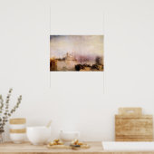 ジョセフ・ターナー – ドガナとヴェネツィアのサンタマリア ポスター (キッチン)