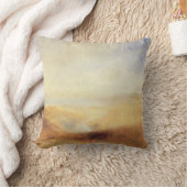 ジョセフ・ターンの遠景の川と湾のある風景 クッション (ブランケット)