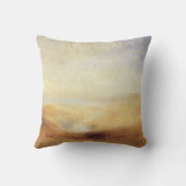 ジョセフ・ターンの遠景の川と湾のある風景 クッション (裏面)