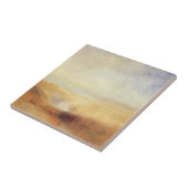 ジョセフ・ターンの遠景の川と湾のある風景 タイル (側面)