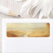 ジョセフ・ターンの遠景の川と湾のある風景 ラベル (インサイチュ)