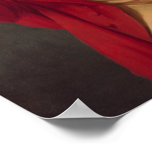 ジョセフ・ドゥクレーあくびする自画像 ポスター (角)