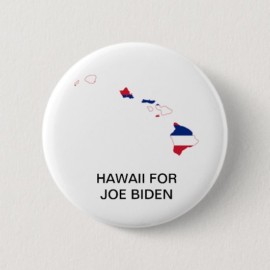 ジョセフ・バイデンのためのハワイ2020年の大統領のなボタン 缶バッジ (正面)