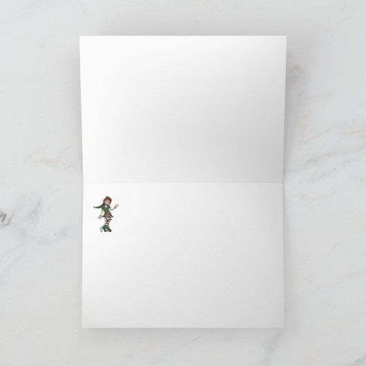 ジョセフ・バイデンのクリスマスはElfingの大きい取り引きです シーズンカード (内部)