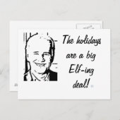 ジョセフ・バイデンの大きい小妖精や小人ingの取り引き シーズンポストカード (正面/裏面)