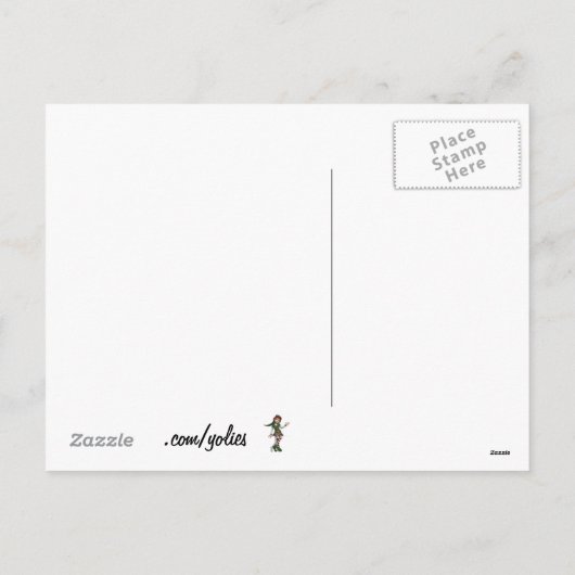 ジョセフ・バイデンの大きい小妖精や小人ingの取り引き シーズンポストカード (裏面)