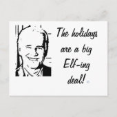 ジョセフ・バイデンの大きい小妖精や小人ingの取り引き シーズンポストカード (正面)