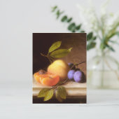 ジョセフ・ピーター・ウィルムス – 桃とプラム ポストカード (スタンド正面)