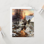 ジョセフ・ファルカーソンによる雪の沈黙 カード (正面/裏面インサイチュ)