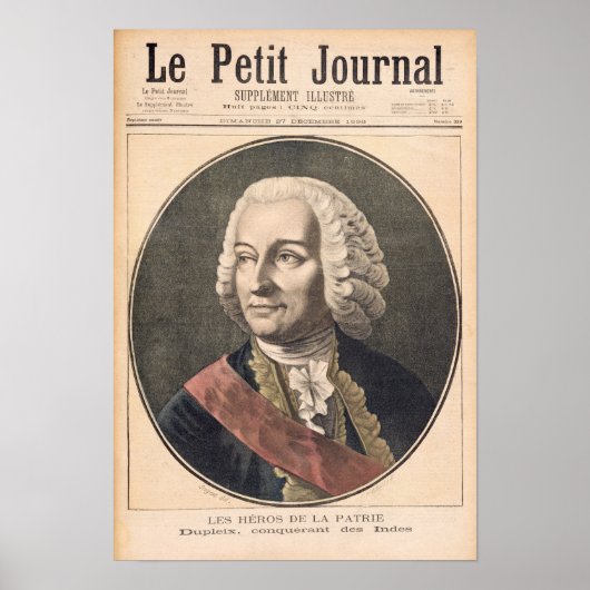 ジョセフ・フランシス・デュプリックスポートレート ポスター (正面)