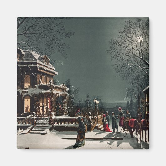 ジョセフ・フーバーとソンズによるクリスマスイブ マグネット (正面)