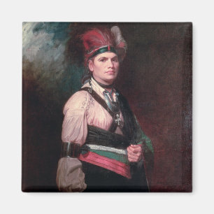 ジョセフ・ブラントのモホーク族の人の責任者、1742-1807年 マグネット