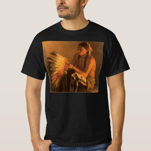 ジョセフ・ヘンリー・シャープによる古式戦闘羽飾 Tシャツ (正面)