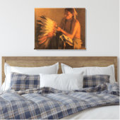 ジョセフ・ヘンリー・シャープによる旧軍帽 キャンバスプリント (インサイチュ (寝室))