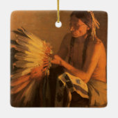 ジョセフ・ヘンリー・シャープによる旧軍帽 セラミックオーナメント (裏面)